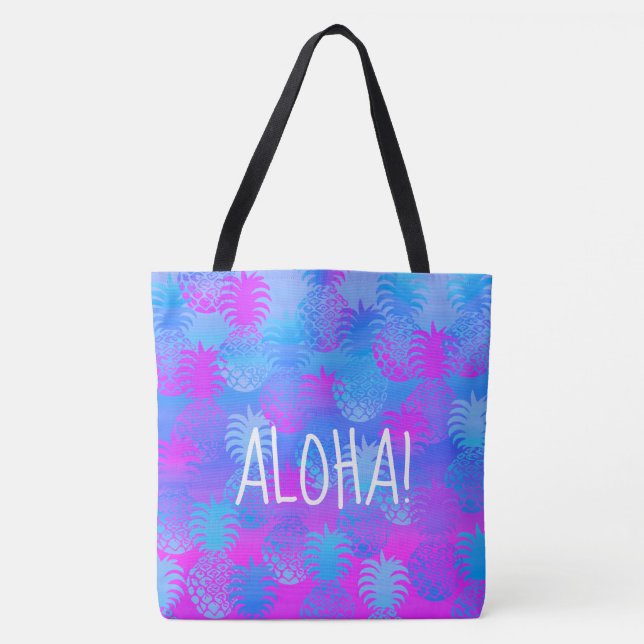 Pukana Hawaiian Aloha Pineapple Peri Beach Sac (Devant)