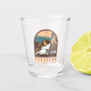 Pukaskwa National Park Canada Travel Art Vintage Shot Glass