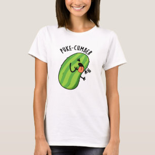 Puke-cumber Funny Cucumber Pun  T-Shirt