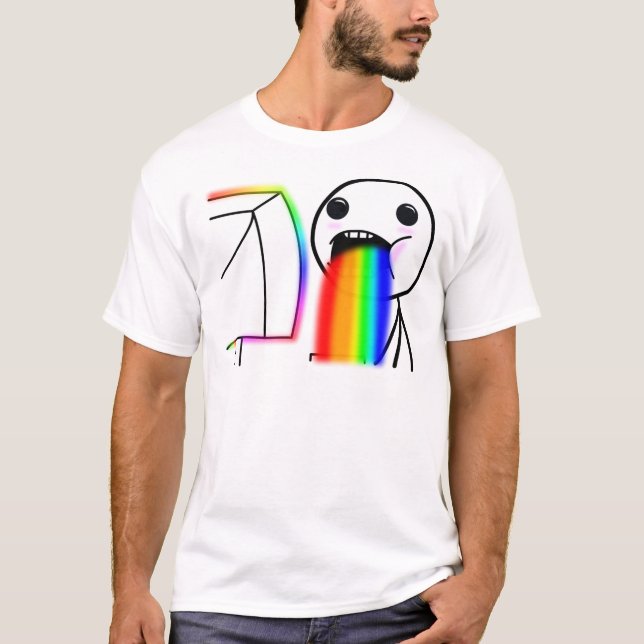 Pukes Rainbows T-Shirt (Front)