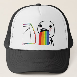 Puking Rainbows Trucker Hat