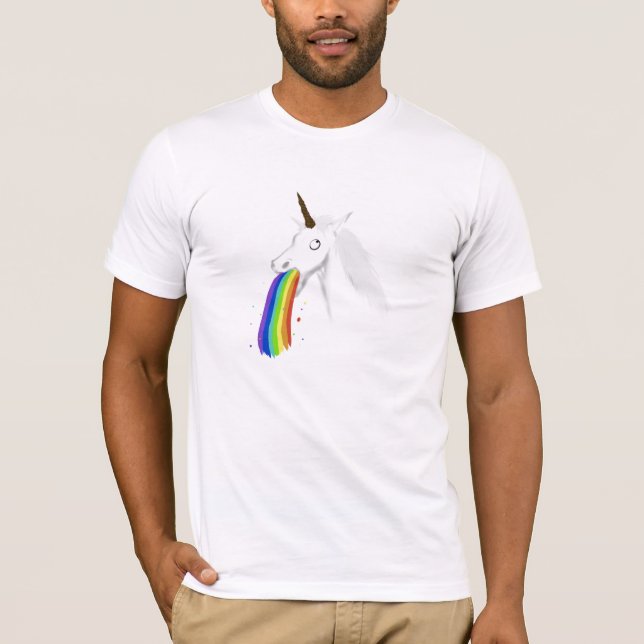 Puking Unicorn T-Shirt #2 (Front)
