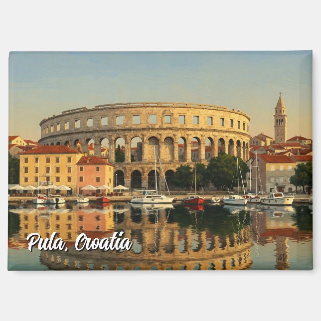 Pula Croatia Travel Magnet (Front)