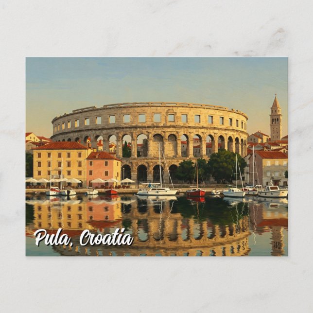 Pula Croatia Travel Postcard (Front)