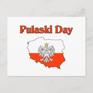 Pulaski Day. Postcard