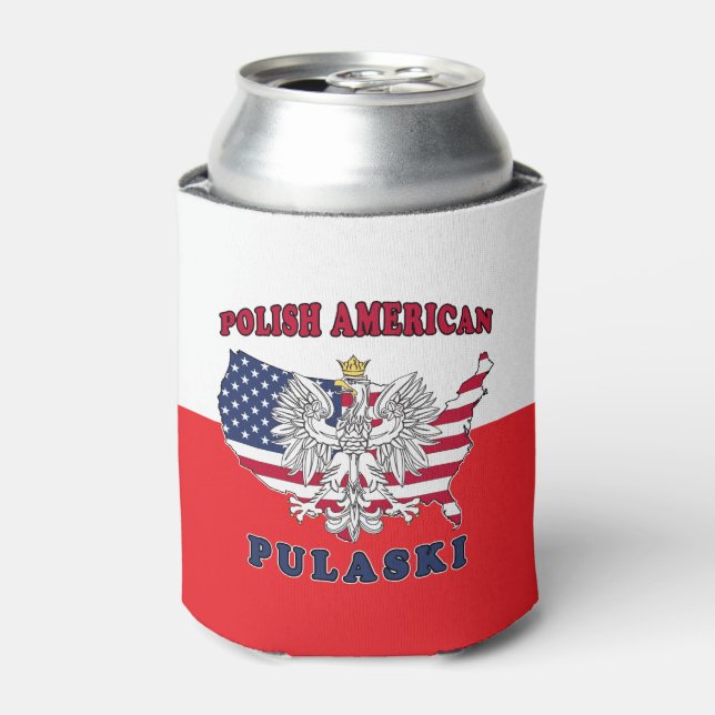 Pulaski Wisconsin Polish Can Cooler (Can Front)