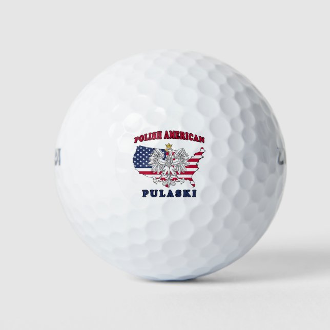 Pulaski Wisconsin Polish Golf Balls (Front)