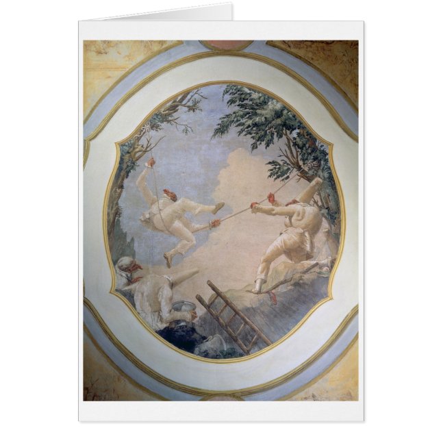 Pulcinella on a Swing, 1797 (fresco) (Front)