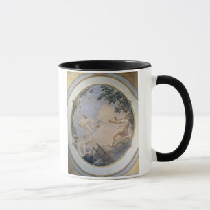 Pulcinella on a Swing, 1797 (fresco) Mug