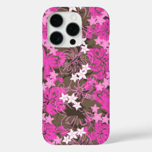 Pulelehua Butterfly Hibiscus Hawaiian Pink iPhone 16 Pro Case