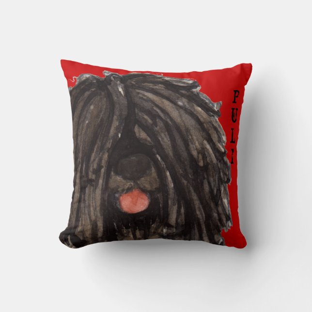 Puli Colour Block Throw Pillow (Front)
