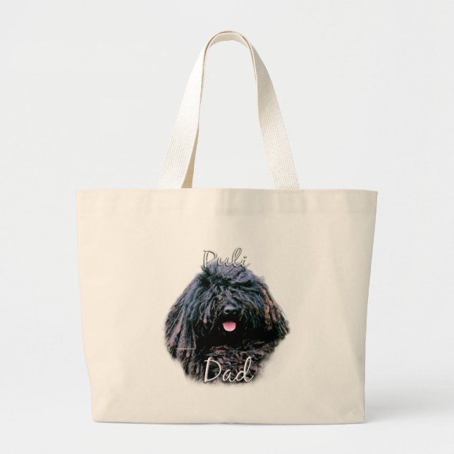 Puli Dad 2 Large Tote Bag (Front)