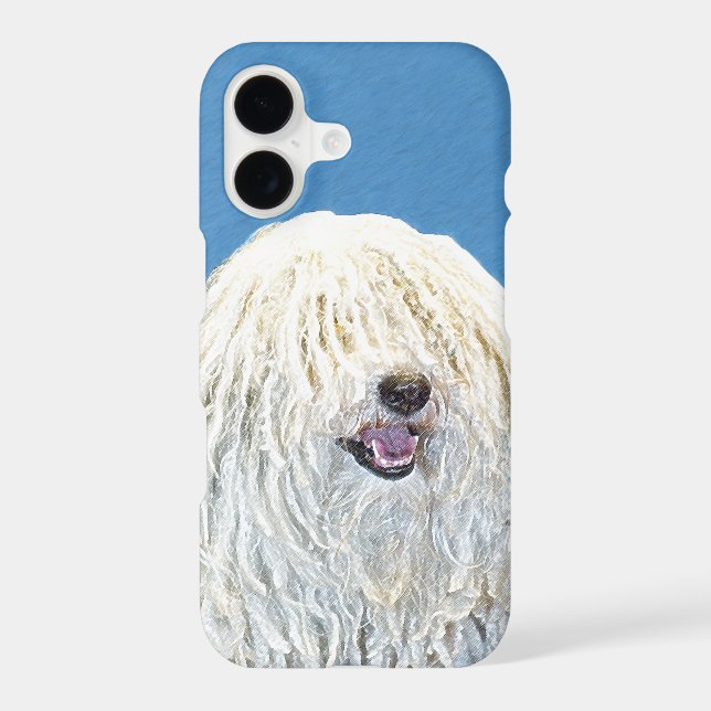 Puli Painting - Cute Original Dog Art iPhone Case (Back)
