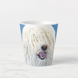 Puli Painting - Cute Original Dog Art Latte Mug