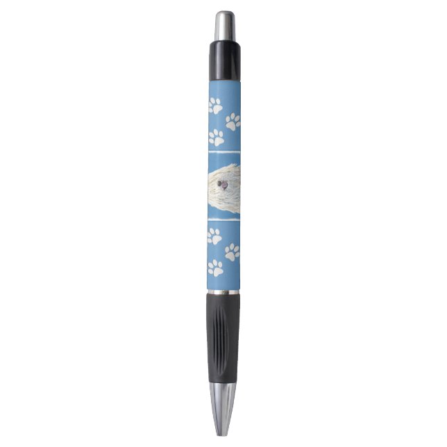 Puli Painting - Cute Original Dog Art Pen (Front Vertical)