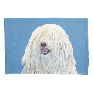 Puli Painting - Cute Original Dog Art Pillowcase