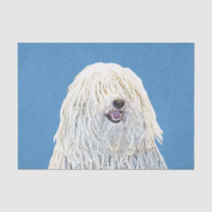 Puli Painting - Cute Original Dog Art Tissue Paper