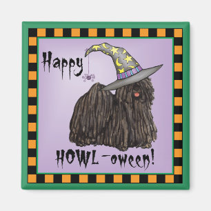 Puli Witch Magnet