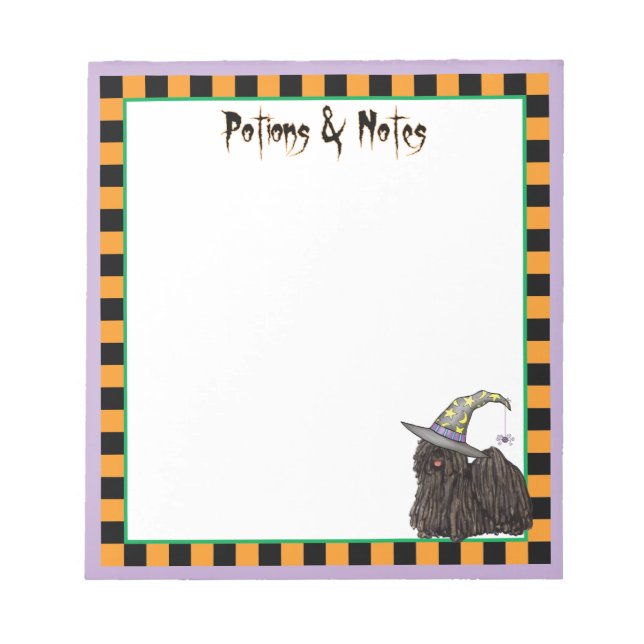 Puli Witch Notepad (Front)