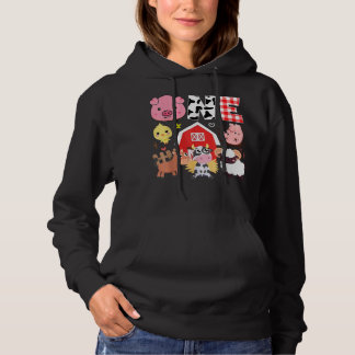 Pull À Capuche 1er anniversaire Un an Vieux thème de ferme Animau