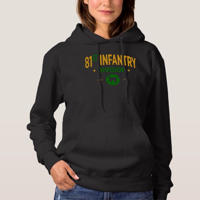 Pull À Capuche 81e division d'infanterie - Femmes militaires amér (Devant)