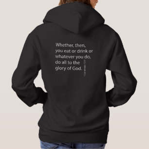 Pull À Capuche À la gloire de Dieu - Écriture Message au monde