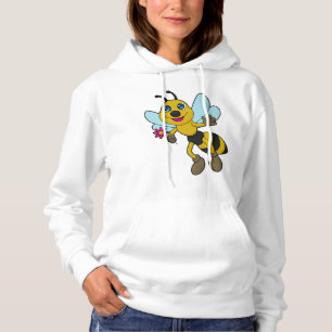 Pull À Capuche Abeille à fleurs