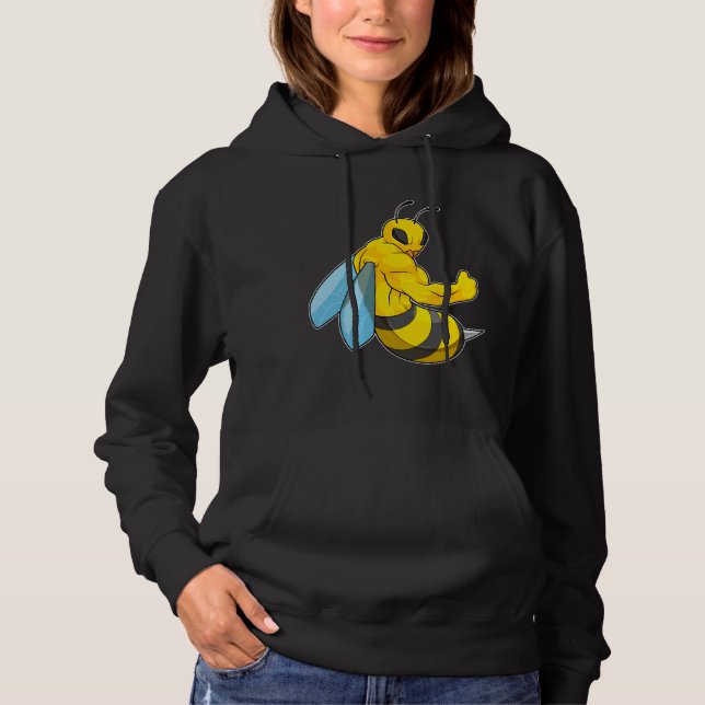 Pull À Capuche Abeille comme culturiste (Devant)