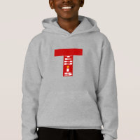 Pull à capuche acier enfants DESIGN TENNIS