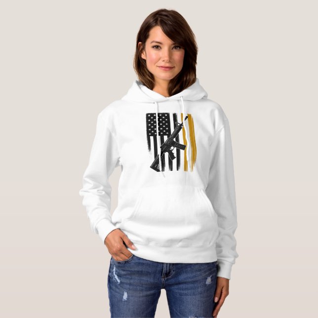 Pull À Capuche Acier et rayures (Devant entier)