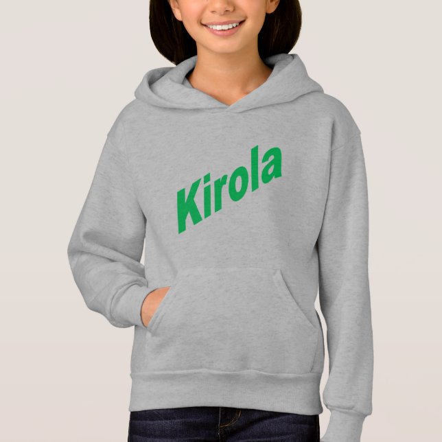 Pull à capuche acier filles   KIROLA  (Devant)