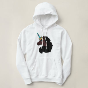 Pull À Capuche Afro Unicorn   Magique