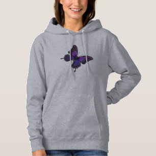 Pull À Capuche Ailes scintillantes : Papillon à étincelles violet