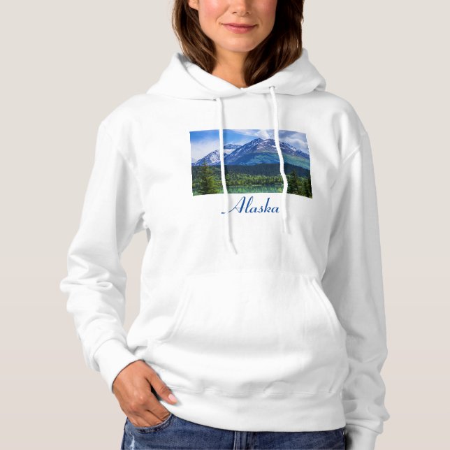 Pull À Capuche Alaska Pittoresque Byway Mountain (Devant)