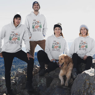 Pull À Capuche Aller Là Où Vous Sentez Le Plus Vivant Montagne