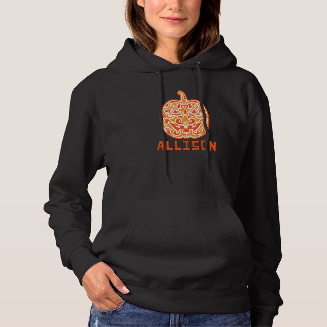 Pull À Capuche Allison Halloween Crâne de Sucre (Devant)