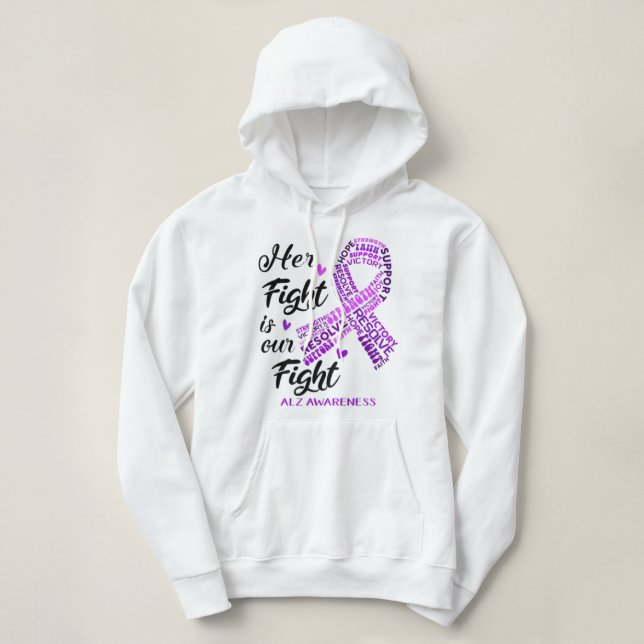Pull À Capuche Alz Conscience que son combat est notre combat (Design devant)