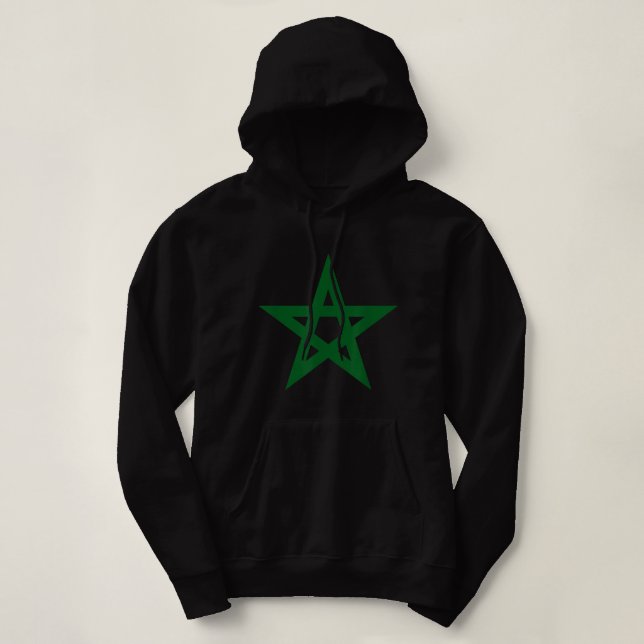 Pull À Capuche Amexem Amexem Moor Drapeau Maroc Moro (Design devant)
