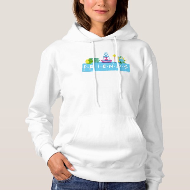 Pull À Capuche AMIS™ | Logo avec icônes (Devant)