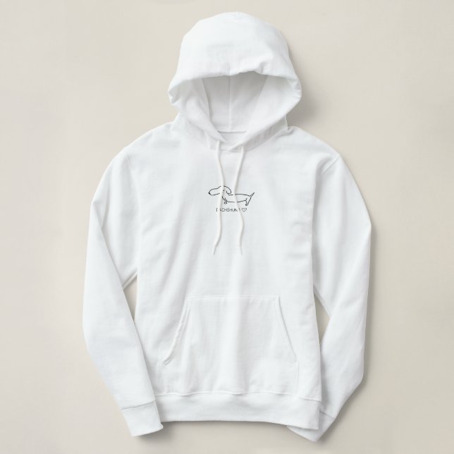 Pull À Capuche Amour de teckel (Design devant)