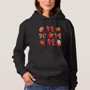 Pull À Capuche Amour fraise esthétique