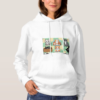 Pull À Capuche Amoureux de les chats
