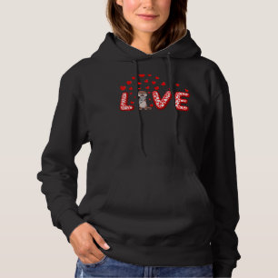 Pull À Capuche Amoureux de loutres de mer Coeurs amusants Aimer L