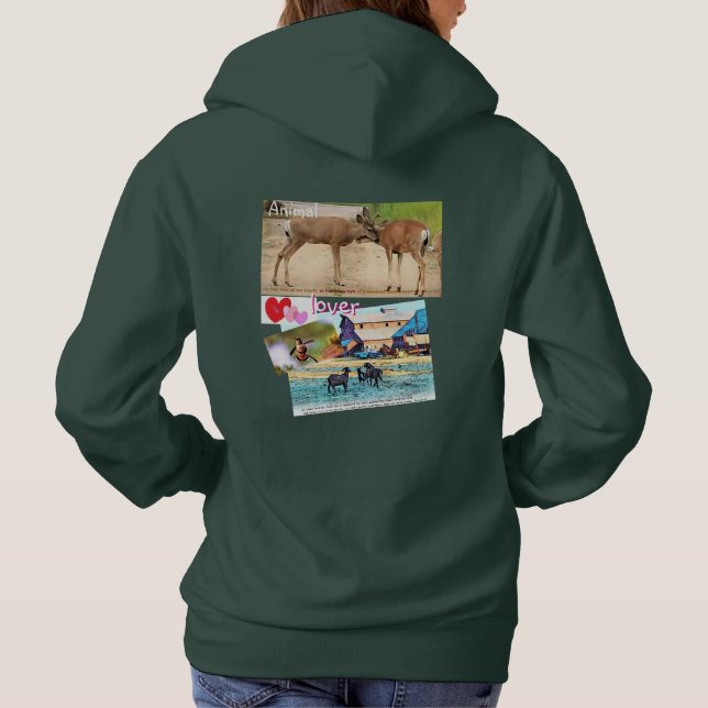 Pull À Capuche Amoureux des animaux Ecc 3-19 (Dos)