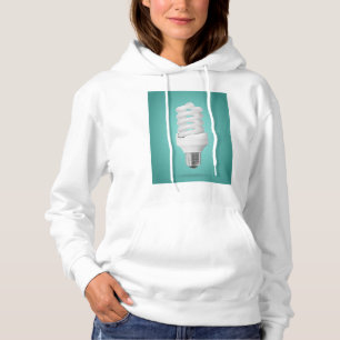 Pull À Capuche Ampoule Fluorescente Compacte en Spirale Moderne