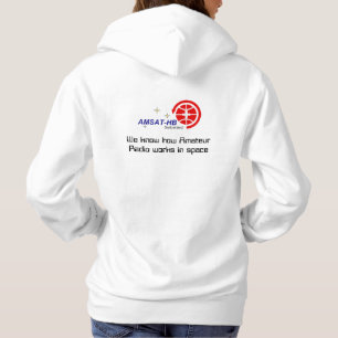 Pull À Capuche AMSAT-HB Dames blanches