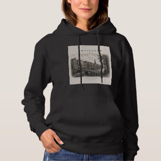Pull À Capuche Amsterdam | Conception de ville de voyage vintage