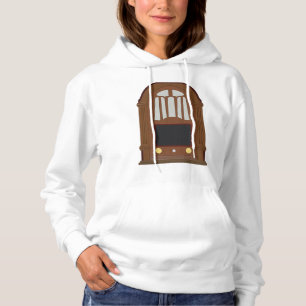 Pull À Capuche Ancien poste de radio à tubes en bois antique stér