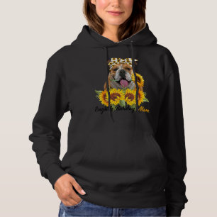 Pull À Capuche Anglais Bulldog Maman Sunflower Summer Chien Maman