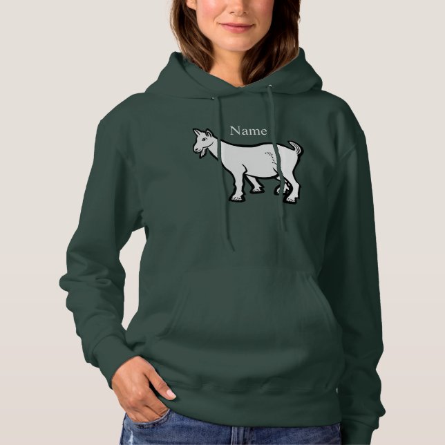 Pull À Capuche Animal de chèvre Thunder_Cove (Devant)